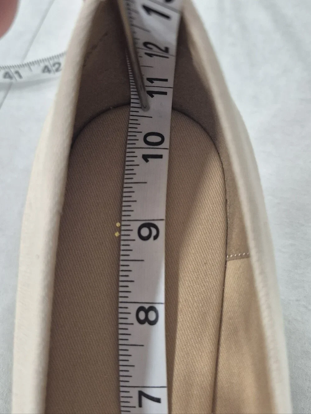 J Crew Espadrilles women's 10.5 beige canvas wedge heel NEW